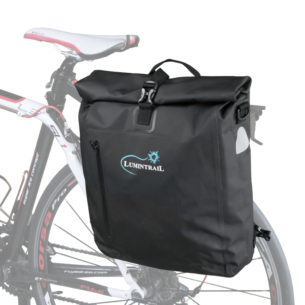Bike Rack Bag 28L Waterproof Reflective Stripe Bicycle Rear Rack Bag,  Durable Secure For Commuting Cycling Enthusiasts