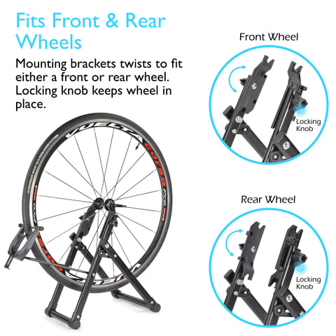 ZXMT Bicycle Wheel Truing Stand – Adjustable For 16-29 Inch & 700C Wheels – Aluminum Alloy