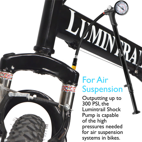 psi mountainbike MTB Mountain Bike Shock Pump with Pressure Gauge, 300 PSI for Fork & R – Lumintrail