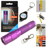Keychain Flashlight LED 130 Lumen with Magnetic Tail-Cap with a Bonus Micro Keychain Light